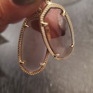 Kendra Scott Elle Earrings Clear Purple